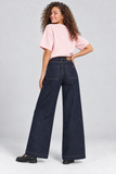 JEANS DONNA GRIFFAI WIDE LEG ELASTICIZZATO TASCHE ART. DGF7331