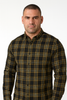 CAMICIA UOMO COTONE SCOZZESE BOTTONI STONDATA TASCA MARCA SUPERDRY ART. M4010737A