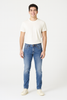 JEANS UOMO ZIP BOTTONE TASCHE SLIM SBIADITO MARCA GAS ART.ALBERT A3067