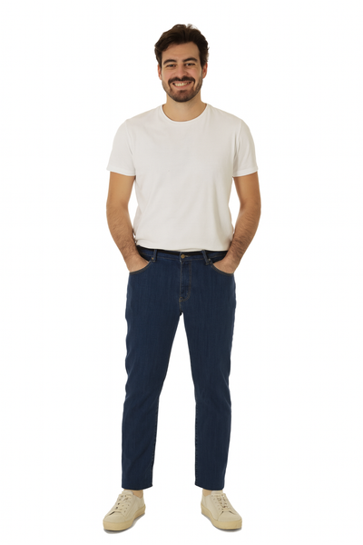 JEANS UOMO ZIP BOTTONE CINQUE TASCHE STRETCH MARCA HOLIDAY ART.EKMER