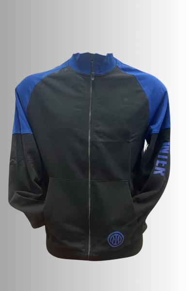 FELPA UOMO INTER COTONE  100% HERMET  FULL ZIP TASCHE  ART. FLPI F10 2030
