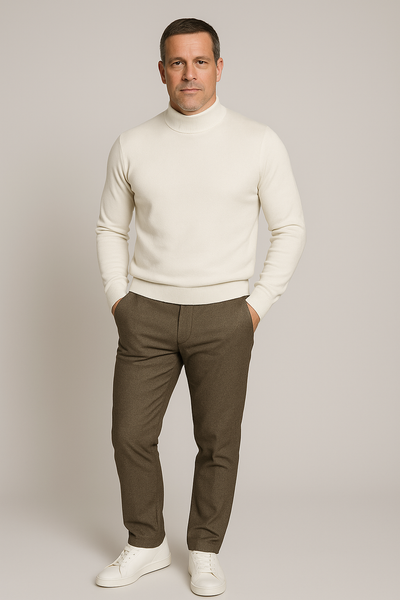 PANTALONI UOMO BOTTONE ZIP CINQUE TASCHE LAVORATO MARCA BUGATTI ART. 46112