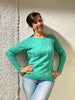 MAGLIONE DONNA RAGAZZA LANA TRECCE GIROCOLLO MARCA VALERIA GHITTORI ART. 1027