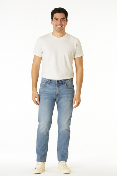 JEANS UOMO ZIP BOTTONE CINQUE TASCHE SKINNY SCURO MARCA LEE ART. L71XTGAB