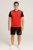 PIGIAMA CORTO UOMO RAGAZZO SERAFINO COTONE SQUADRA MILAN ART. PGCM2030