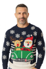 MAGLIONE UOMO POLSINI FASCIA NATALE MARCA JULE ART.ACR-20
