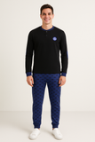 PIGIAMA UOMO TERMO COTONE SERAFINO SQUADRA LOGO INTER POLSINI ART. IT101150