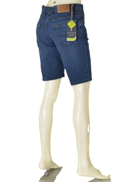 BERMUDA UOMO JEANS ZIP BOTTONE CINQUE TASCHE LEGGERO MORBIDO MODERN FIT MARCA SEA BARRIER ART. ARONNE