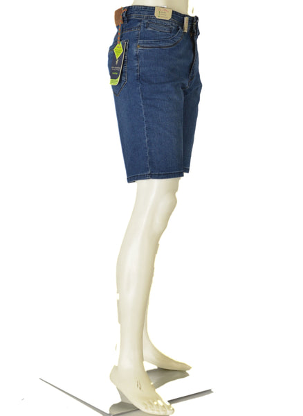 BERMUDA UOMO JEANS ZIP BOTTONE CINQUE TASCHE LEGGERO MORBIDO MODERN FIT MARCA SEA BARRIER ART. ARONNE