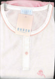 PIGIAMA CORTO CALIBRATO DONNA RAGAZZA SERAFINO PURO COTONE FIORI OHANA ART. 21540