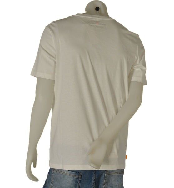 T-SHIRT UOMO COTONE MEZZA MANICA GIROCOLLO STAMPA MARCA TIMBERLAND ART.  TB0A65WH