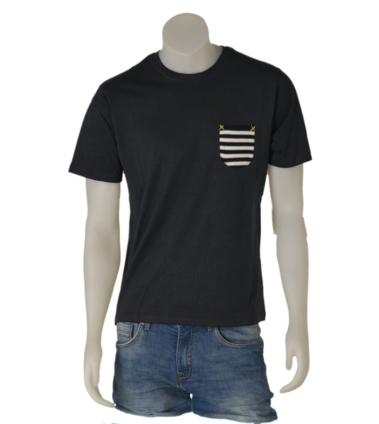 T-SHIRT UOMO MEZZA MANICA GIROCOLLO LOGO TASCHINO LEGGERA MARCA MARINA YACHTING ART. 4002