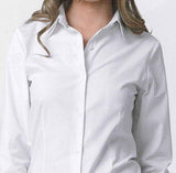 CAMICIA DONNA RAGAZZA LAVORO SALA MANICA LUNGA BOTTONI MARCA SIGGI ART. LISA