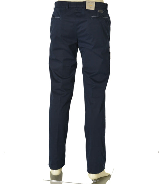 PANTALONI UOMO ZIP BOTTONE GANCIO TASCHE MODERN FIT LEGGERO MARCA BUGATTI ART. 1423 36301