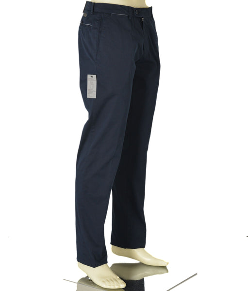 PANTALONI UOMO ZIP BOTTONE GANCIO TASCHE MODERN FIT LEGGERO MARCA BUGATTI ART. 1423 36301