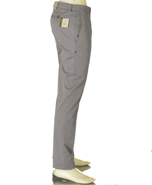 PANTALONI UOMO DROP4 ZIP BOTTONE GANCIO TASCHE TASCHININO LEGGERO MARCA BUGATTI ART.1423 36301 DR4