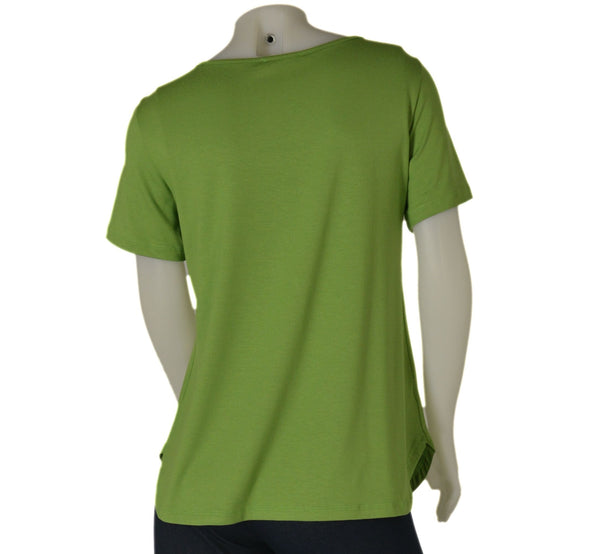 T-SHIRT DONNA MEZZA MANICA SCOLLO STONDATA LEGGERA MORBIDA MARCA ISTINTI ART. 31852