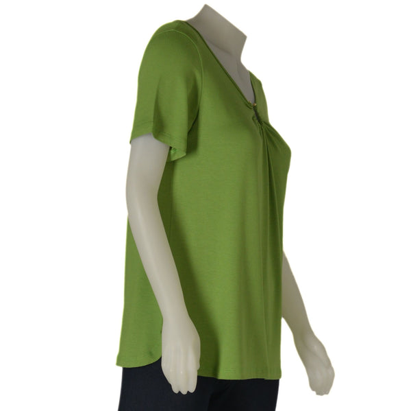 T-SHIRT DONNA MEZZA MANICA SCOLLO STONDATA LEGGERA MORBIDA MARCA ISTINTI ART. 31852