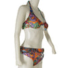 BIKINI DONNA RAGAZZA SPIAGGIA DOUBLE FACE FERRETTO NODO FANTASIA ARRICCIATURA MARCA LINEA SPRINT ART. ATENA