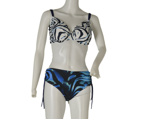 COSTUME DONNA RAGAZZA BIKINI FERRETTO PREFORMATO REGOLABILE FANTASIA LACCETTI MARCA LINEA SPRINT ART ANITA