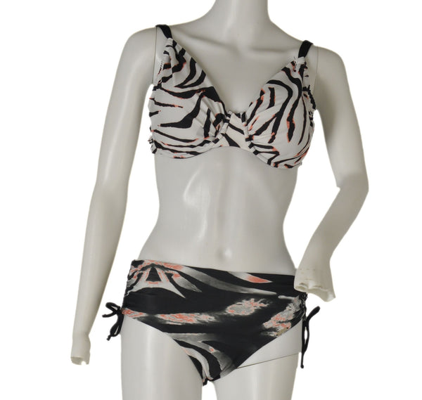 COSTUME DONNA RAGAZZA BIKINI FERRETTO PREFORMATO REGOLABILE FANTASIA LACCETTI MARCA LINEA SPRINT ART ANITA