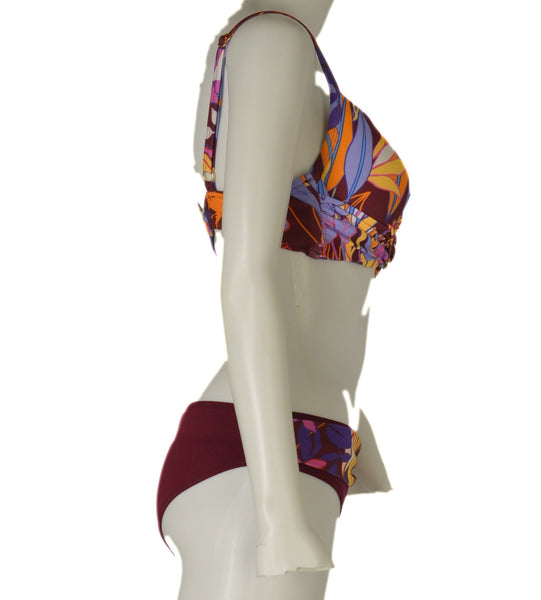 COSTUME DONNA RAGAZZA BIKINI FERRETTO PREFORMATO LACCETTI FANTASIA MARCA LINEA SPRINT ART. AMALIA