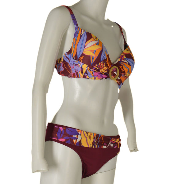 COSTUME DONNA RAGAZZA BIKINI FERRETTO PREFORMATO LACCETTI FANTASIA MARCA LINEA SPRINT ART. AMALIA