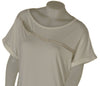 T-SHIRT DONNA GIROCOLLO MEZZA MANICA GOCCIA STRASS SPACCHETTI MARCA ISTINTI ART. 31799