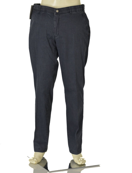 PANTALONI UOMO ZIP GANCIO TASCHE LEGGERI REGULAR FIT MARCA LUIGI MORINI ART. MANNHEIM4262 DR4