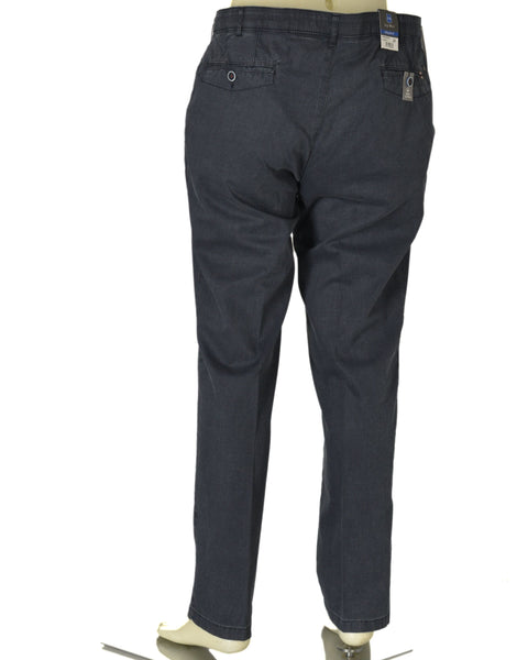 PANTALONI UOMO ZIP GANCIO TASCHE LEGGERI REGULAR FIT MARCA LUIGI MORINI ART. MANNHEIM4262 DR4
