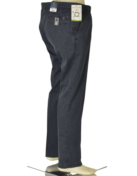 PANTALONI UOMO ZIP GANCIO TASCHE LEGGERI REGULAR FIT MARCA LUIGI MORINI ART. MANNHEIM4262 DR4