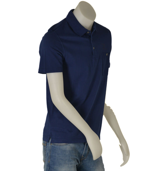 POLO UOMO PURO COTONE MAGLIA RASATA TASCHINO MARCA RE DEL MARE ART. 99.3111