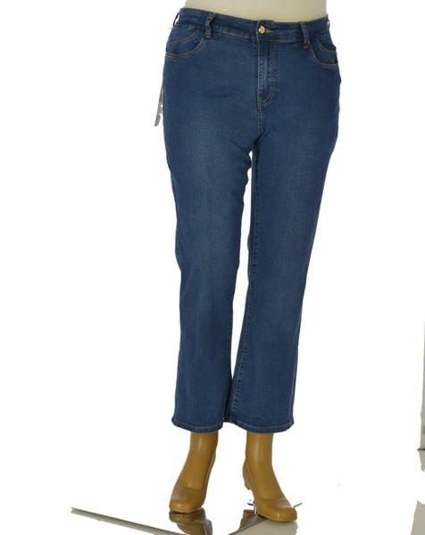 JEANS DONNA ZIP BOTTONE TASCHE ZAMPA LEGGERO MORBIDO MARCA FLAVIA COSTANTI ART. FC9105