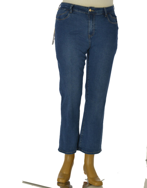JEANS DONNA ZIP BOTTONE TASCHE ZAMPA LEGGERO MORBIDO MARCA FLAVIA COSTANTI ART. FC9105