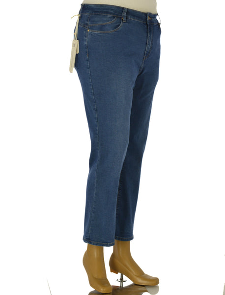 JEANS DONNA ZIP BOTTONE TASCHE ZAMPA LEGGERO MORBIDO MARCA FLAVIA COSTANTI ART. FC9105
