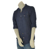 CAMICIA UOMO LINO BOTTONI MANICA LUNGA COREANA TASCHINO MORBIDA LEGGERA MARCA X-CAPE ART. REY
