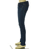 JEANS UOMO ZIP BOTTONE CINQUE TASCHE SCURO SLIM TAPARED MARCA LEE ART. LUKE