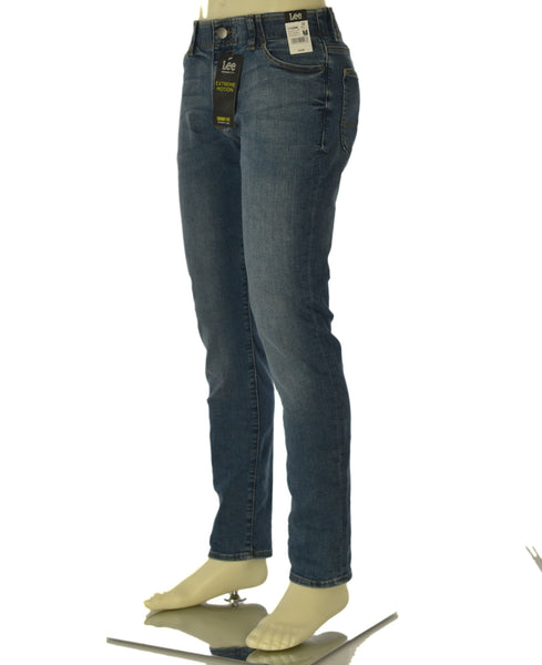 JEANS UOMO ZIP BOTTONE CINQUE TASCHE ELASTICO SKINNY FIT MARCA LEE ART. L71XTGAB