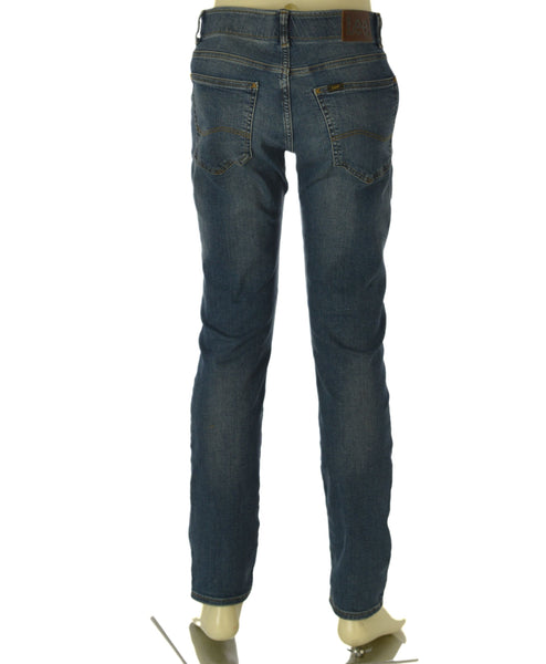 JEANS UOMO ZIP BOTTONE CINQUE TASCHE ELASTICO SKINNY FIT MARCA LEE ART. L71XTGAB