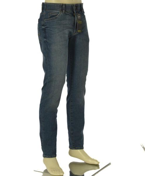 JEANS UOMO ZIP BOTTONE CINQUE TASCHE ELASTICO SKINNY FIT MARCA LEE ART. L71XTGAB