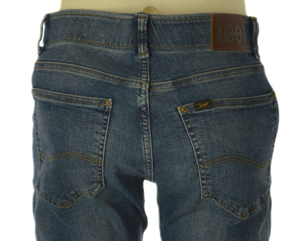 JEANS UOMO ZIP BOTTONE CINQUE TASCHE ELASTICO SKINNY FIT MARCA LEE ART. L71XTGAB