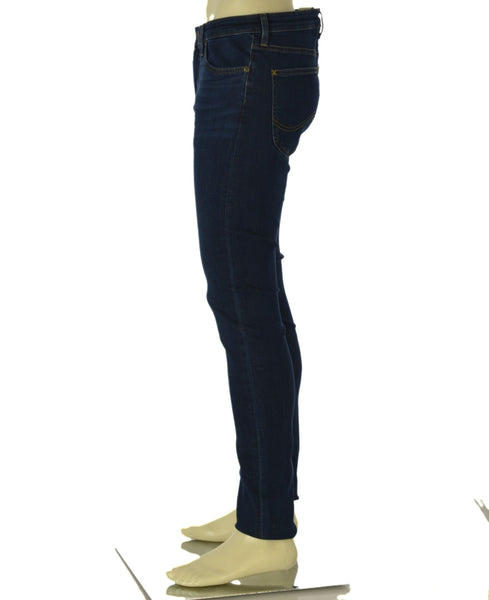 JEANS UOMO ZIP BOTTONE CINQUE TASCHE SCURO SKINNY MARCA LEE ART. MALONE