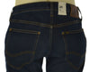 JEANS UOMO ZIP BOTTONE CINQUE TASCHE SCURO SLIM TAPARED MARCA LEE ART. LUKE