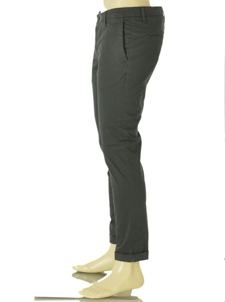 PANTALONE UOMO ZIP BOTTONE TASCHE MORBIDO SKINNY MARCA PI.ZETA.ONE ART.PVZ156/32047