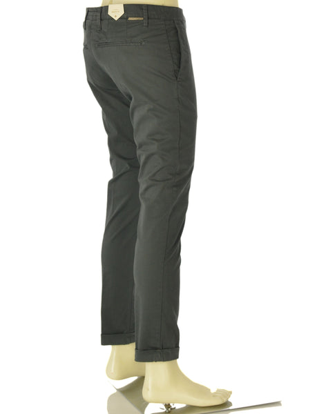 PANTALONE UOMO ZIP BOTTONE TASCHE MORBIDO SKINNY MARCA PI.ZETA.ONE ART.PVZ156/32047