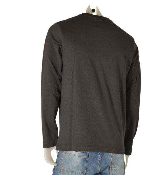 T-SHIRT UOMO COTONE GIROCOLLO MANICA LUNGA GARZATA STAMPA MARCA COVERI ART. TJ3560