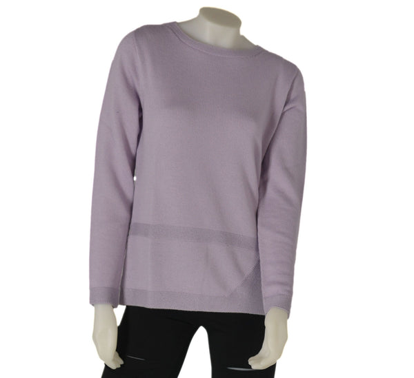MAGLIONE DONNA LANA GIROCOLLO POLSINO LAVORAZIONE LUREX MARCA RIVA TRICOT ART. S915610