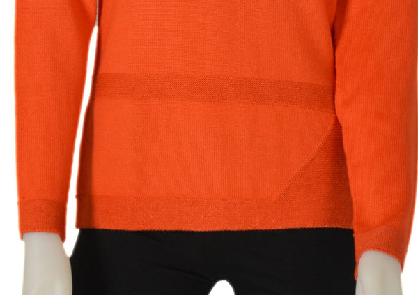 MAGLIONE DONNA LANA GIROCOLLO POLSINO LAVORAZIONE LUREX MARCA RIVA TRICOT ART. S915610