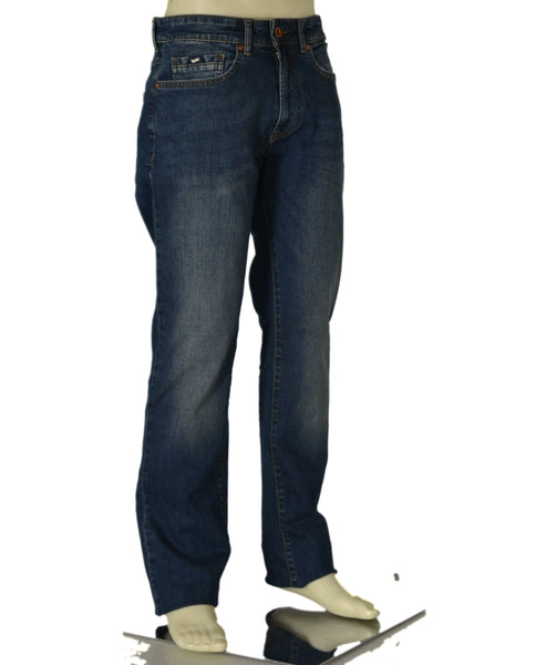 JEANS UOMO ZIP BOTTONE TASCHE SCURO STRAIGHT MARCA GAS ART. MORRIS