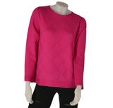 MAGLIONE DONNA LANA GIROCOLLO POLSINI FASCIA LAVORAZIONE MARCA RIVA TRICOT ART. S915604